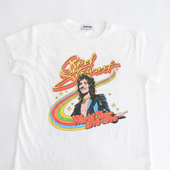 Daydreamer Rod Stewart World Tour '78 To '79 100%  Cotton Tee T-Shirt S - Picture 10 of 12